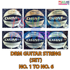 GUITAR STRING DRM   (SET) NO. 1 TO NO. 6