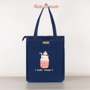 Tote Bag - Tas Bahu Wanita - MOIS DE MARS - Jeanstoff Series - VB