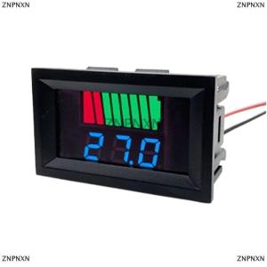 [COD] ZNPNXN เครื่องวัดระดับการชาร์จแบตเตอรี่รถยนต์12V 24V 36V 48V 60V เครื่องทดสอบความจุแบตเตอรี่ลิเธียมจอแสดงผลสีฟ้า