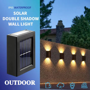 NOXIER Solar Wall Lamp Garden Waterproof Decorative Outdoor Lighting Solar Wall Light Waterproof Outdoor Street Lamp Garden Fence Decorative Outdoor Lighting Wall Lamp