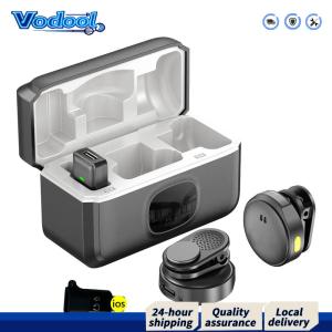 【Fast delivery】 ไมโครโฟนไร้สายแม่เหล็กขนาดเล็กพร้อมจอแสดงผล LED สำหรับ iPhone และ Android ไมโครโฟนปากกาแบบพกพาสำหรับถ่ายทอดสดและคาราโอเกะ