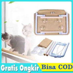 【Dikirim dlm 24jam】55*35cm Tempat Tidur Kucing Gantung Cat Hammock Kucing Bed Window Mounted Tempat Tidur Ayunan Kucing