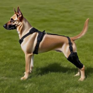BLACKON Breathable Dog Back Leg Protection Cover Black Adjustable Pet Protective Gear Pet Braces with Traction Rope Leg Joint Protection Cover Post-Injury