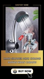 (BUY 1 GET 1) BELI HAND SHOWER MANDI DAPAT KRAN CABANG DOUBLE 2 LUBANG / UNTUK CUCI WUDHU AIR DLL