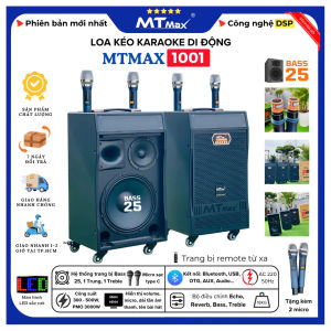 Loa kéo Karaoke Nội Địa MTMAX 1001 Bass 25 1 Trung 1 Treble - 500W chế độ vang DPS hát hay như ca sĩ hàng chất lượng cao bảo hành 12 tháng