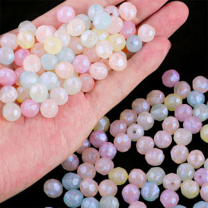 35pcs/Bag 10mm Plastic Acrylic Faceted Round Ball Beads Magic Rainbow Colors for Bracelet Necklace DIY Jewelry Craft Making