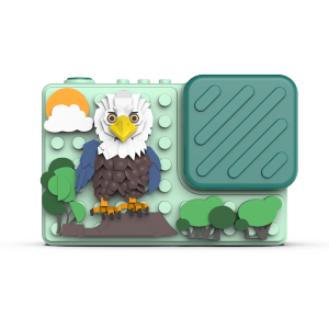 Kids Camera Children Digital Video Toy Camera with 32GB SD CardBlocks for Kids Birthday Gifts with Silicone Building