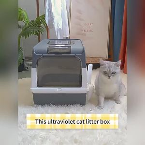 Foldable Cat Litter Enclosed UV Sterilization Deodorization And Large Capacity For Pets