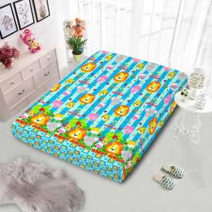 Sarung Kasur Busa Resleting Homemade Motif Keroppi Ukuran 90x200x15 cm dan 120x200 x15 cm