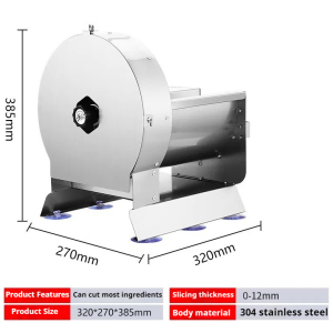 220V Electric vegetable slicercommercial fruit slicer with adjustable thickness 0.1-1cmstainless steel