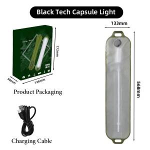 Camping Light Inflatable Airbag Light Flexible Tube LED Foldable - Ultra Lightweight & Portable with Magnetic Suction & Multi-Lighting Modes