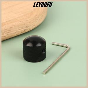 LEYOUFU 1Pc Metal Electric Bass Guitar Tone Volume Knob Potentiometer Hat Cap Guitar Parts Push Knob With Hole Guitar Accessories