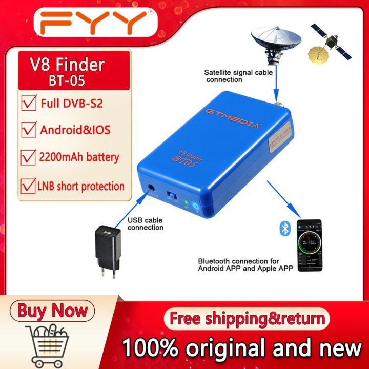 GTMEDIA V8 Finder BT05 Satfinder DVB S2 Satellite Finder Multi Standard ...
