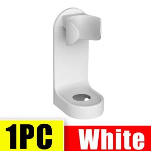 ที่ใส่แปรงสีฟันไฟฟ้า4ชิ้นที่แขวนแปรงสีฟันพลาสติกแบบแขวนติดผนังชั้นระบายน้ำที่เก็บมีดโกนตะขอแขวนชั้นจัดระเบียบในห้องน้ำ