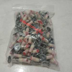 per 100pcs isi Ulang Paku Tembak Beton Stampset Paku Washer Paku Refil Ramset Boset 7.3mm 100 PCS