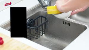 TAILI Gold Sponge Holder for Kitchen Sink with Strong Suction Cup Removable Rustproof Aluminum Sink Holder for Sponge Brush2026