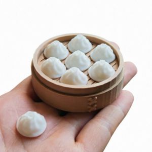 NOER Simulation Steamed Buns/Dumplings Fridge  with Steamer 3D Fridge Decorative Mini Refrigerator  Home Kitchen