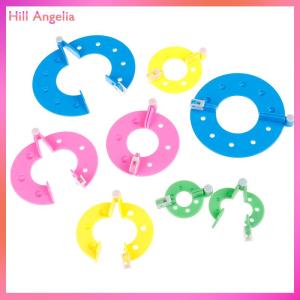 [Hill Angelia] 8PCS 4 sizes Fluff Ball Weaver PomPom Maker Knitting Loom Kit