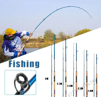 COD Shimano 1.8M/2.1M/2.4M/2.7M/3.0M ML Fishing Rod Pole Telescopic Alloy Guided Ring Portable for Anglers Sea Anglers Sea Lake Fishing Rod Pole Telescopic Alloy Guided Ring Portable TF-Els-PH