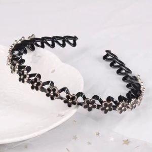 ARTMU Hoa Vòng buộc tóc lười cho nam Kim cương giả Ngọc Trai Dụng cụ bện dây buộc tóc Dễ thương Zircon Băng đô có răng Phụ kiện tạo kiểu tóc