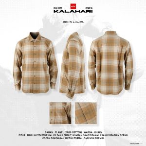 Kemeja Pria Panjang Flanel Kalahari Arei Outdoorgear