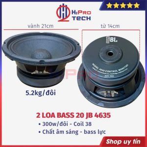 Đôi Loa Bass 20 Jb Bãi 300W - Từ 140 - Vành 21Cm ( Giá 2 Cái ) Loa Bat 20 Bãi Zin - Chất Âm Tốt Sáng Rõ - H2Pro Tech
