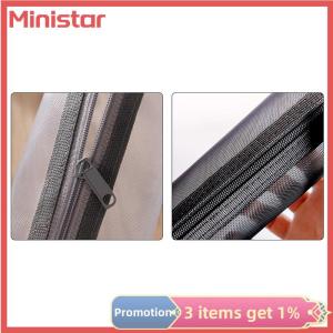 Ministar Makeup Pouch Lipstick Makeup Brush Storage Bags Student Transparent Mesh Pencil Case Ins Travel Cosmetic Organizer For Women