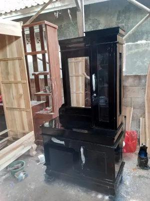 meja rias jati clasic