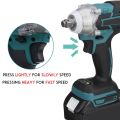 MAKITA Japan Brushless Electric Impact Wrench heavy duty 48V 198V Original Rechargeable Portable Cordless Electric Tools Socket Set 4-Speed 1/2" Sq Drive With 2 Batteries. 