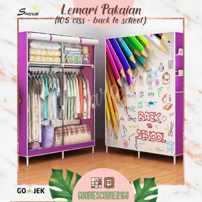 NEW !! LEMARI PORTABLE / SERBAGUNA / GANTUNG / BANYAK SLOT / BERMOTIF 105 CISS BACK TO SCHOOL/ 105 CISS ROMANTIC SHENAR
