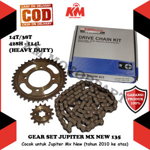 Gear Set Jupiter Mx New 135 Paket Gir dan Rantai
