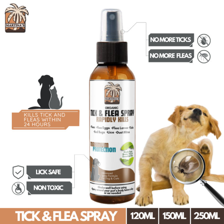 Martina's Tick and Flea Spray 120ML Anti Tick Garapata Flea pulgas
