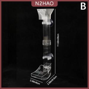 N2HAO  Bộ ống cho ăn trong suốt cho bể cá dụng cụ cho tôm ăn bằng acrylic hộp đựng thức ăn phụ kiện và công cụ cho bể cá
