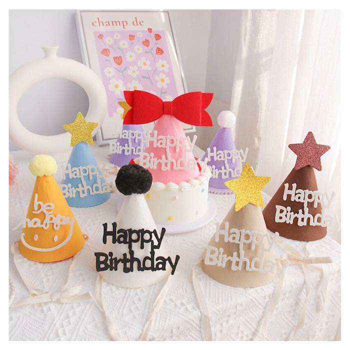 Phụ Kiện Sinh Nhật - Mũ sinh nhật, nón happy birthday nhiều kiểu dáng