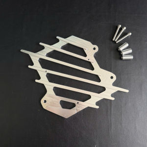Che két nước nhôm CNC + Quạt tản nhiệt mẫu mới 3D lắp Ab/Vairo/Click 125/150 ( 2 val )