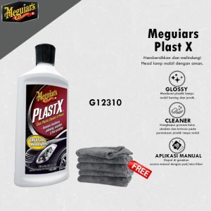 Meguiars - Meguiars Plast X 295ml Menghilangkan Oksidasi Degradasi Kimia Poles Lampu Headlamp
