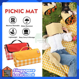 145X80/165/200cm Picnic Mat Plaid Blanket Beach Mat Outdoor Camping Portable Waterproof Oxford Cloth Large Size Thick Travel Pad Mat