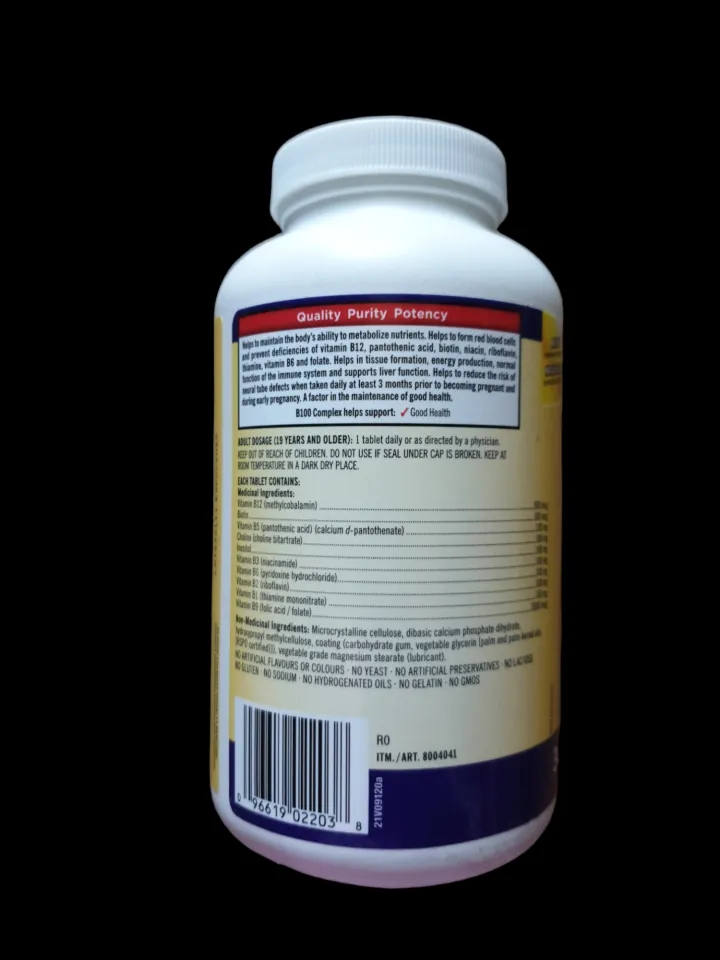 Kirkland Signature Timed Release B100 Complex, 300 Tablets