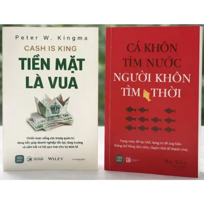 Sách - Combo 2 cuốn: Tiền Mặt Là Vua + Cá Khôn Tìm Nước Người Khôn Chọn Người
