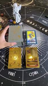 Russian Waite Tarot Deck Full Set Gold Foil Classic Tarot Cards   Board Game Playing Cards Wholesale in Stock
