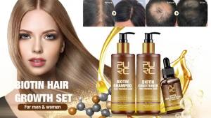 PURC Biotin Hair Growth Shampoo & Anti Hair Loss Treatment Set