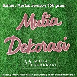 Kertas Samson Laser Paper Lamaran Nikah Aqiqah Ultah Custom 2 Kata