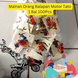 ORANG ORANGAN BALAPAN BERSTIKER TATO 1 BAL 100 PCS