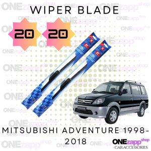 WIPER BLADE MITSUBISHI ADVENTURE 1998-2018 BANANA TYPE RUBBER MATERIAL 20 20