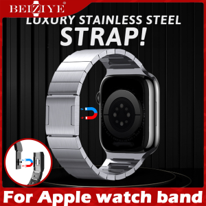 Stainless Steel Band for apple watch Series 10 9 8 7 6 SE 5 4 band 45mm 44mm 42mm 46mm Slide Remove Magnetic Buckle for apple watch Ultra 2 49mm Strap