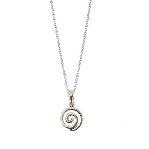 Stainless Steel Silver Small Swirl Necklace Elegant Minimalist Designs Portable Sturdy Gifts for Women