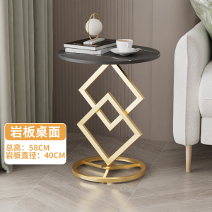 Side Tables Cafe Table Side Table Living Room Coffee Table For Living Room Sintered Stone Side Cabinet Light Luxury Small Home Bedside Small Round Table Iron Art Metal Small