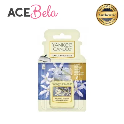 Yankee Candle Car Jar Ultimate: Pink Sands/ Lemon Lavender/ Water Garden/ Clean Cotton/ Midsummers Night/ Midnight Jasmine/ Dried Lavender & Oak (100% Authentic from Acebela)
