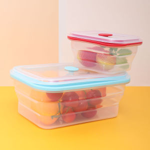 Foldable Silicone Microwave Lunch BoxFood Container
