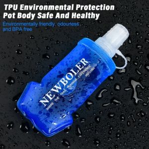 250/500ML Water Bottle TPU Folding Soft Water Bottle Outdoor Sports Water Bottle Foldable Water Bag